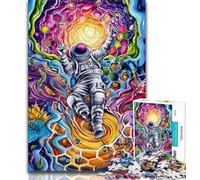 Beehive Astronauts 1000 Piece Jigsaw Puzzles for Adults & Teens,Educational Game Challenge Toy Wall Decoration Unique Birthday And Xmas Gifts 75x50cm