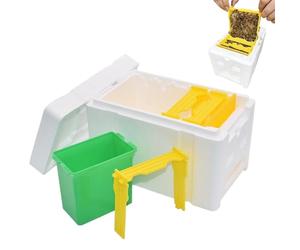 Beehive Box For - 5.91 x 6.5 Inch Pollinator Box, Queen Foam Beehive | Gardening Supplies For Beginners On The Farm Pollination Couples