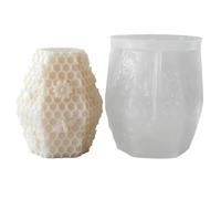Beehive Candle Mould - 11 x 6 x 6 cm / 9 x 9 x 8 cm / 8 x 5 x 7 cm, 150 g, 3D Silicone Pillar Mould For, Soap and Crafts in D'/Soy; Silicone, Diy, Bee, Soap