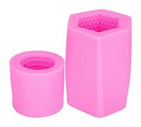 Beehive Candle Soap Mold DIY Silicone Cake Chocolate Candle Mold Accessory Pink Heat Resistant Flexible Silicone Mold for Candle Making Soap Making Cake Baking Chocolate Candy