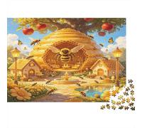 Beehive Courtyard View 1000 Piece Jigsaw Puzzle Paper for Adults Relaxing Focus Home Decor Gift 52x38cm/1000pcs