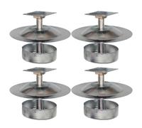 Beehive Feet Stand - 8.5x7cm 4 Pieces Hive Base Support Feet, Anti Crawl Liquid Moat Riser Base, Industrial Grade Stainless Steel For Apiary Hives Farm Yards Workshop