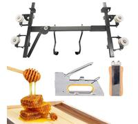 Beehive Frame Threading Tool Set, Bee Frame Tensioner with Stainless Steel Manual Nail Gun for Beekeeping, Includes Wire Pulling Tools