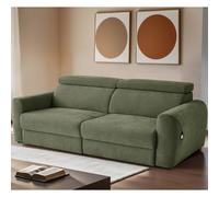 Beehive Furniture Dallas Electric 3-Seater Sofa Bed | Effortless Powered Conversion in Green | Size: 3 Seater Beehive Furniture Green 3 Seater
