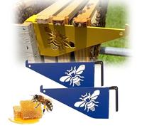 Beehive Inspection Bracket,Stainless Steel Beehive Frame Perch,Bee Hive Starter Kit,Bee Hive Stand,Beehive Frame Holder,Beekeeping Supplies,Bee Boxes Frames,Bee Hive Brackets,Beehive Tool (2*A)