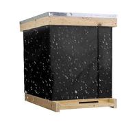 Beehive Insulation Jacket - 600D Weatherproof Cloth, Full Box Enclosure, Breathable Heat Trap | Reusable Hive Wrapping Sheet, Snow-Resistant Warming Solution Backyard Beekeeping Cold Season Care