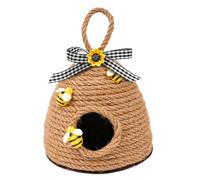 Beehive Ornament - Cute Rope Decoration, Aesthetic Honey Tree Decoration with Multi-Tier Tray Design, Hanging Element with Charming Details for Home, Kitchen, Cam