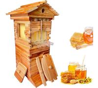 Beehive Starter Kit, Auto Flow Frames Wax Coated Wood Bee House