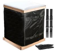 Beehive Winter Cover, 600D Oxford Waterproof Windproof Beehive Protection Cover, Protection Including Waterproof, Windproof, Moisture Proof and Thermal Insulation Layers Reusable and Adjustable