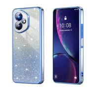 BEEJTUNY Case for Honor 400 5G, Transparent Protective Cover with Gradient Glitter, Soft and Beautiful Bumper Shell, Stylish Shockproof Cover. Blue