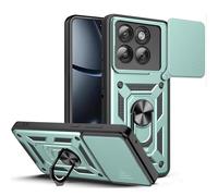 BEEJTUNY Case for Motorola Edge 70 Fusion, Cover Protective Bumper with Lens Shell, Shockproof Protective Case with 360° Magnetic Holder. Green