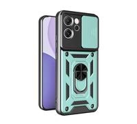 BEEJTUNY Case for Oppo Reno14 F 5G/Oppo Reno14 FS 5G, Cover Protective Bumper with Lens Shell, Shockproof Protective Case with 360° Magnetic Holder. Green