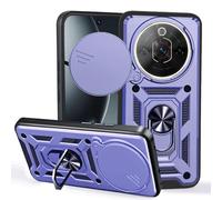 BEEJTUNY Case for ZTE nubia Focus Pro 5G, Cover Protective Bumper with Lens Shell, Shockproof Protective Case with 360?Magnetic Holder. Blue