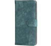 BEEJTUNY Leather Case For Blackview shark 6, Wallet Function with RFID Protection, Magnetic Closing Shell, Built-in TPU Protective Cover.Green