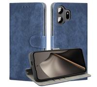 BEEJTUNY Leather Case For TCL NxtPaper 70 Pro, Wallet Function with RFID Protection, Magnetic Closing Shell, Built-in TPU Protective Cover.Blue