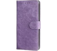 BEEJTUNY Leather Case For ZTE Blade V60 Vita, Wallet Function with RFID Protection, Magnetic Closing Shell, Built-in TPU Protective Cover.Purple