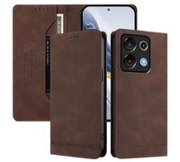 BEEJTUNY Leather Case for ZTE Nubia Neo 5 GT 5G, Flip Phone Case with RFID Blocking, Strong Magnetic, Skin-friendly Wallet Shockproof Cover. Brown