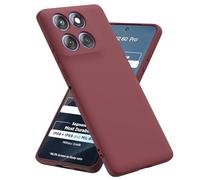 BEEJTUNY Liquid Silicone Case for Motorola Edge 60 Pro/Moto Edge 60 Pro, Protective Cover [Anti-scratch, Anti-fingerprint, Anti-shock], Soft and Slim Bumper Cover Shell. Red