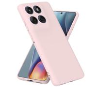 BEEJTUNY Liquid Silicone Case for Motorola Moto G86 5G, Protective Cover [Anti-scratch, Anti-fingerprint, Anti-shock], Soft and Slim Bumper Cover Shell. mintGreen Pink