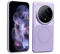 BEEJTUNY Magnetic Case for Honor Magic8 Pro/Magic 8 Pro, 2500G Strong Magnet, Snap-On Car Mount, Power Bank, Slim Elegant Phone Case, Luxury Leather Feel. Purple