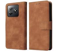 BEEJTUNY Wallet Phone Case for Blackview wave 8C, Skin-friendly Leather Cover, Shock Bumper Protective Shell with Magnetic Clasp and Bracket. Brown