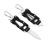 BEEK Multi Tool Keychain, Small Pocket Tool, 6-in-1 EDC Utility Multitool - Box Cutter, Bottle Opener, Screwdriver, Wrench, Gift for Men, Him