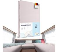 Beeke® Premium Fitted Sheet for Motorhome [3 Pieces] - Multi-Stretch Bed Sheet for Caravan Rear Bed [Made in Germany] - 97% Cotton and 3% Elastane [Oeko-Tex Standard 100 for Babies] - 200 g/m²