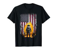 Beekeeper American Flag Patriotic Bee Hive Beekeeping T-Shirt