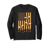 Beekeeper American Flag Patriotic Beekeeping Honeybee Long Sleeve T-Shirt