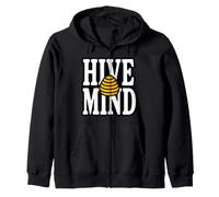 Beekeeper Apiarist Hive Mind Honey Bees Zip Hoodie
