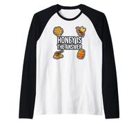Beekeeper Apiarist Honey is The Answer Raglan Baseball Tee
