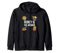 Beekeeper Apiarist Honey Is The Answer Zip Hoodie