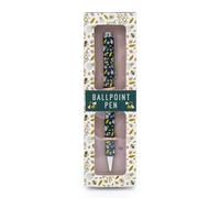 Beekeeper Ballpoint Pen - Black Ink Pen with Floral Bee Design & Gold Trim in Gift Box - Stationery Gift for Gardeners & Bee Lovers
