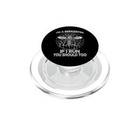 Beekeeper bee fan honeycomb bee motif beekeeping PopSockets PopGrip for MagSafe