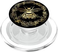Beekeeper Bee Hive Floral Circle Flowers Florist Nature Bee PopSockets PopGrip for MagSafe
