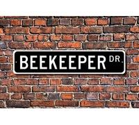 Beekeeper Beekeeper Gift Beekeeper Sign Beekeeper Decor Gift for Beekeeper Custom Street Sign quot Outdoor Street Sign/Subway Sign 4x16 inch