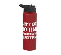 Beekeeper Beekeeping Apiarist Got No Time for Nothing But Stainless Steel Insulated Water Bottle