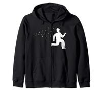 Beekeeper chased by bees Zip Hoodie