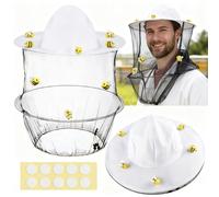 Beekeeper Costume Set Including 2 Beekeeping hat and Veil, 10