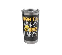 Beekeeper Cute Don't Worry Bee Happy Stainless Steel Insulated Tumbler