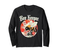 Beekeeper Design - Y2K Honeybee with Japanese Vibe Long Sleeve T-Shirt