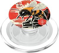 Beekeeper Design - Y2K Honeybee with Japanese Vibe PopSockets PopGrip for MagSafe