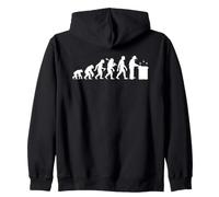 Beekeeper Evolution With Beekeepers Tending To The Hives Zip Hoodie