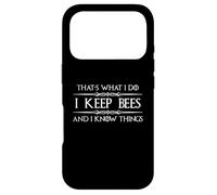 Beekeeper Gifts | I Keep Bees and I Know Things Beekeeping Case for iPhone 17 Pro