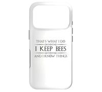 Beekeeper Gifts | I Keep Bees and I Know Things Beekeeping Case for iPhone 17 Pro