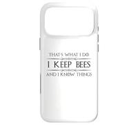 Beekeeper Gifts | I Keep Bees and I Know Things Beekeeping Case for iPhone 17 Pro Max
