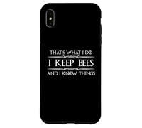 Beekeeper Gifts | I Keep Bees and I Know Things Beekeeping Case for iPhone XS Max