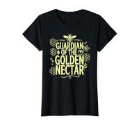 Beekeeper Guardian of The Golden Nectar Beekeeping Value Graphic T-Shirt, Women, Black, S