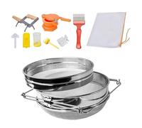 Beekeeper Harvest Set Honey Filter Bag Stainless Steel Double Sifter Strainer Frame Holder Beekeeper Beekeeper