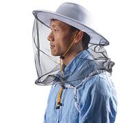 Beekeeper Hat, ZffXH Beekeeping Mesh Wide Brimmed Hat Beekeeper Protective Gear Cap Men Mosquito Head Net Netting Hats Bee Keeper Veil Hood Fishing Hat For Outdoor Hiking Gardening Farm
